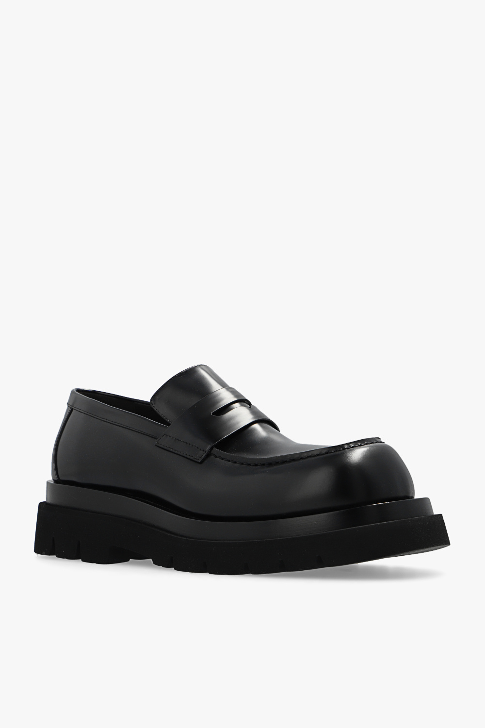 SchaferandweinerShops VG - Black Leather loafers Bottega